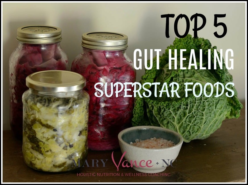 Top 5 Gut Healing Foods--Mary Vance, NC