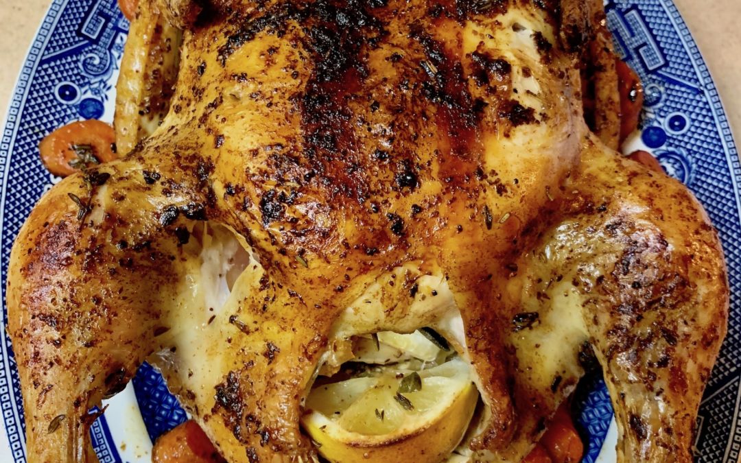 Easy Roasted Chicken in the Cast Iron Skillet